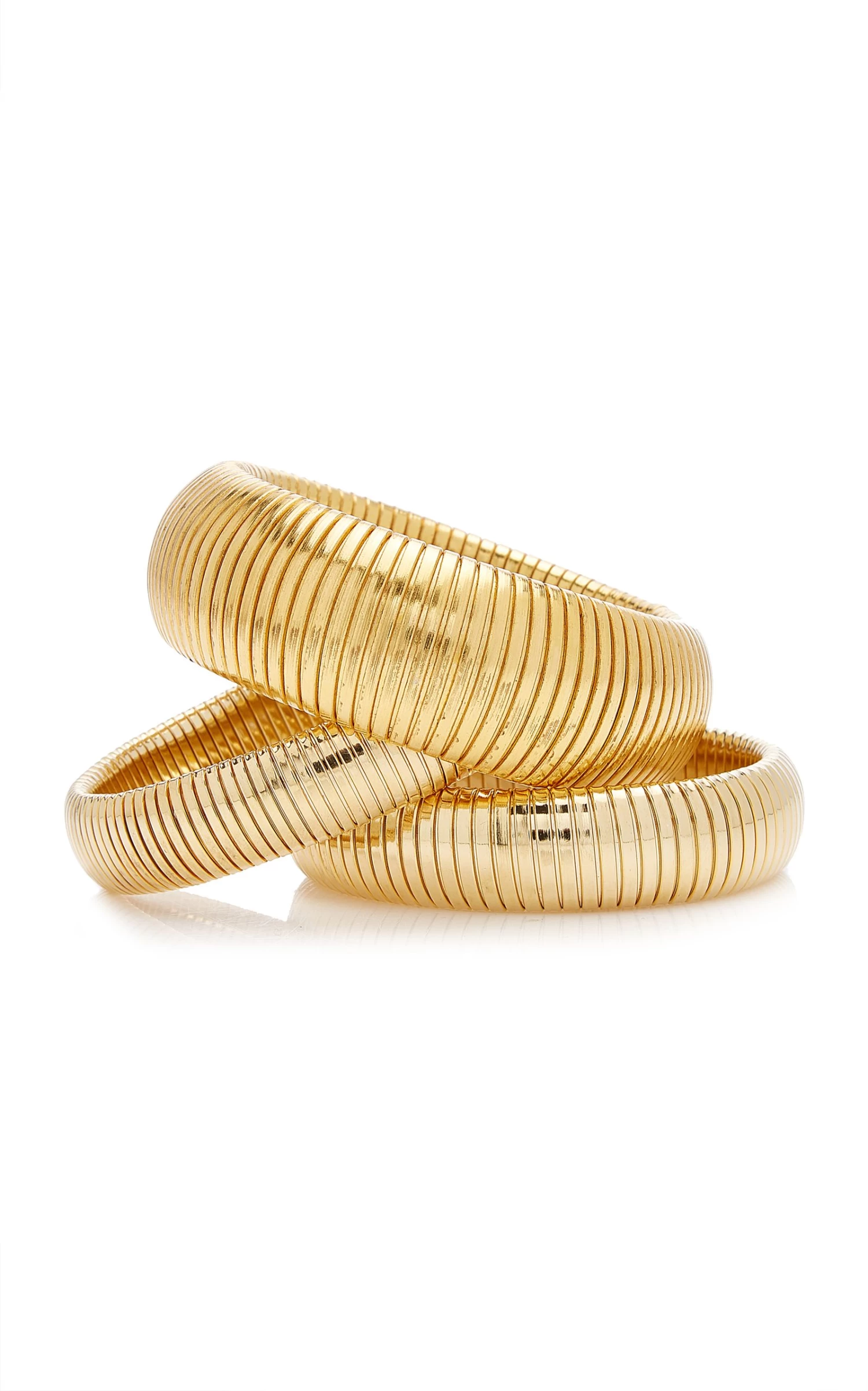 Exclusive Cobra 24K Gold-Plated Bracelet Set 7 Exclusive Cobra 24K Gold-Plated Bracelet Set - Image 5