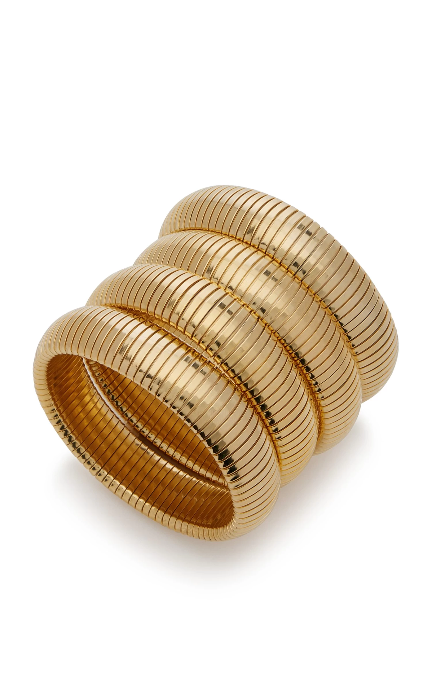 Exclusive Set-of-Four Gold-Plated Bracelets 5 Exclusive Set-of-Four Gold-Plated Bracelets - Image 3