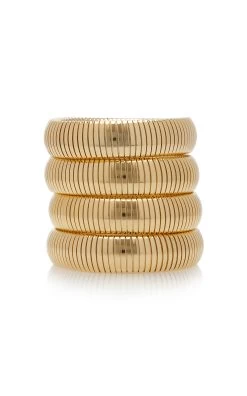 Exclusive Set-of-Four Gold-Plated Bracelets 10 Exclusive Set-of-Four Gold-Plated Bracelets -Lady Fashion Store ben amun gold exclusive set of four gold plated earrings 3