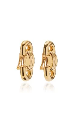 Exclusive 24K Gold-Plated Chainlink Earrings -Lady Fashion Store ben amun gold exclusive shiny gold chain link earrings 2