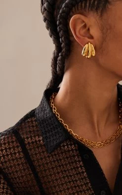 24K Gold-Plated Clip-On Earrings