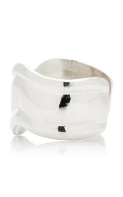 Exclusive Silver-Tone Cuff -Lady Fashion Store ben amun silver silver cuff 3