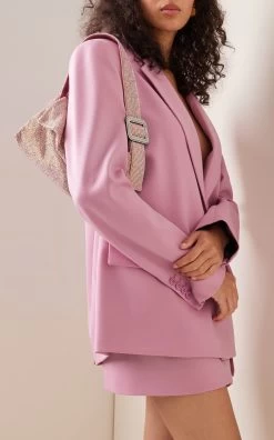 La Vitty Grande Crystal Mesh Shoulder Bag