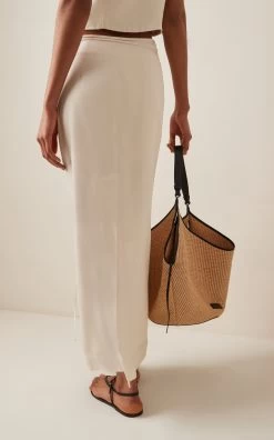 Lesi Maxi Skirt -Lady Fashion Store bondi born neutral lesi long skirt 2