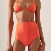 Lani High-Waisted Bikini Bottoms 1 Lani High-Waisted Bikini Bottoms -Lady Fashion Store bondi born orange lani high waisted bikini bottoms