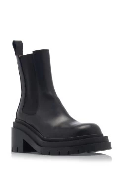 Bottega Veneta The Lug Leather Ankle Boots 10 Bottega Veneta The Lug Leather Ankle Boots -Lady Fashion Store bottega veneta black ankle boot leather military calf chelsea 3