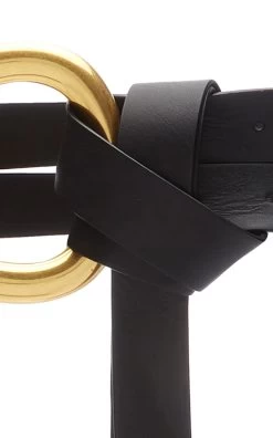 Bottega Veneta Horseshoe Leather Waist Belt 9 Bottega Veneta Horseshoe Leather Waist Belt -Lady Fashion Store bottega veneta black belt with gold hardware 3