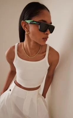 Bottega Veneta Square-Frame Acetate Sunglasses