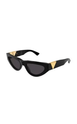 Bottega Veneta Triangle Cat-Eye Acetate Sunglasses -Lady Fashion Store bottega veneta black cat eye 2