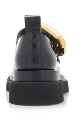 Bottega Veneta Lug-Sole Vinyl Flats -Lady Fashion Store bottega veneta black lug flat shoe gloss vinyl 2