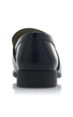 Bottega Veneta Madame Soft Vinyl Loafers -Lady Fashion Store bottega veneta black madame soft vinyl loafers 3