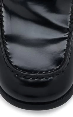 Bottega Veneta Madame Soft Vinyl Loafers -Lady Fashion Store bottega veneta black madame soft vinyl loafers 5