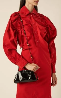 Bottega Veneta The Mini Pouch Patent Leather Clutch