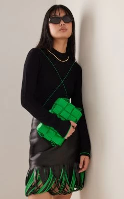 Bottega Veneta Round Cat-Eye Acetate Sunglasses