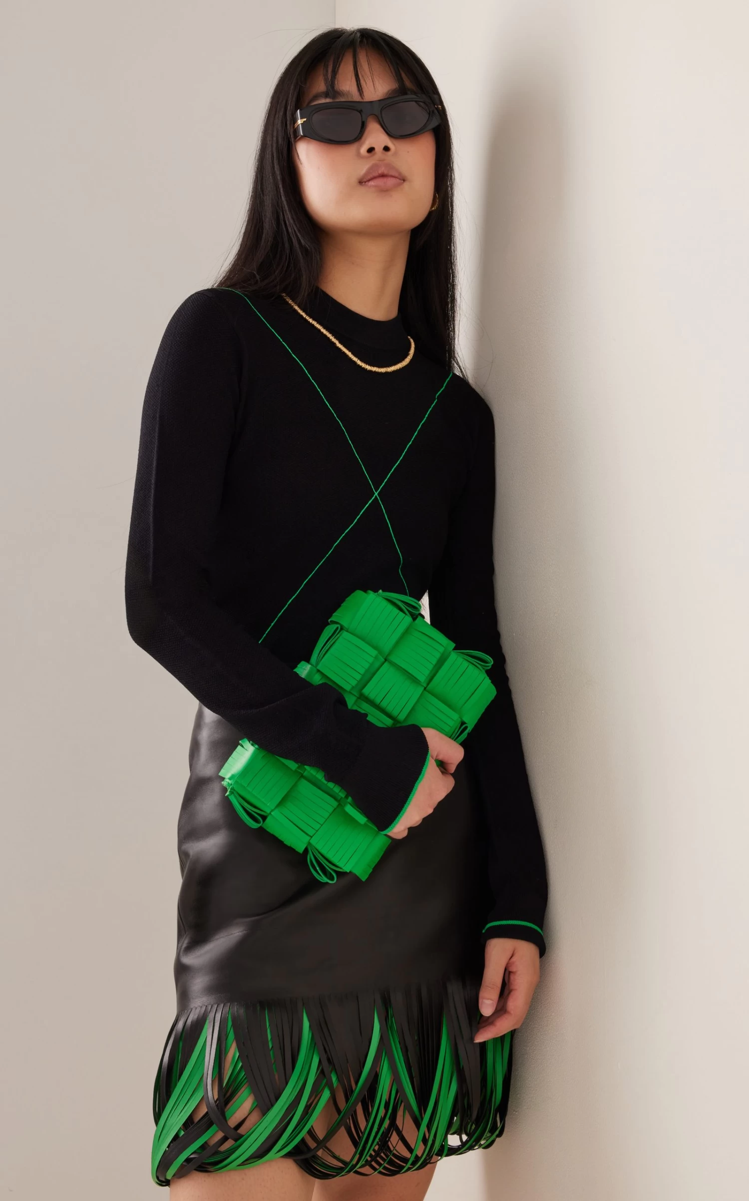 Bottega Veneta Round Cat-Eye Acetate Sunglasses 3 Bottega Veneta Round Cat-Eye Acetate Sunglasses