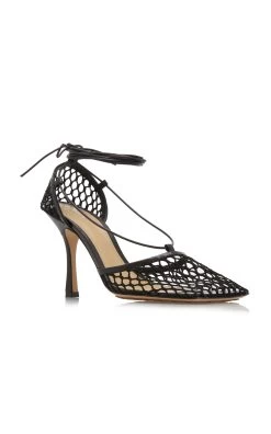 Bottega Veneta Stretch Sandals -Lady Fashion Store bottega veneta black stretch sandals 2 3