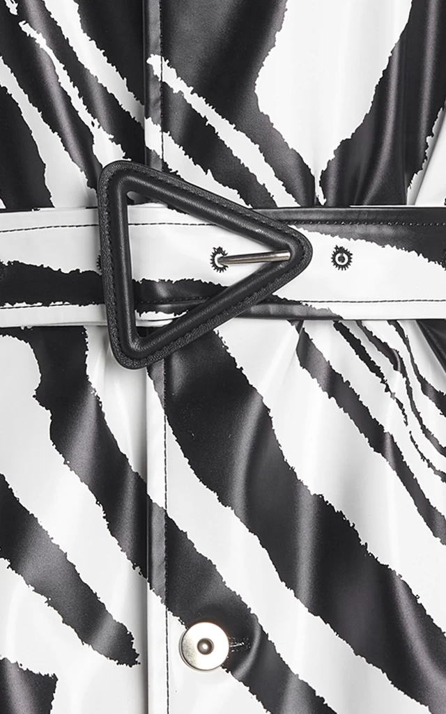Bottega Veneta Zebra-Print Rubber-Coated Coat 7 Bottega Veneta Zebra-Print Rubber-Coated Coat - Image 5