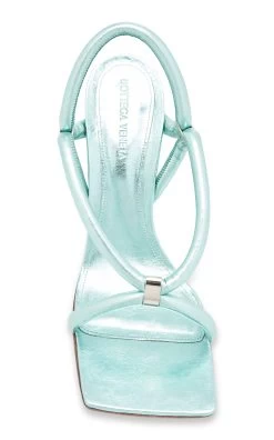 Bottega Veneta Reflection Leather Sandals -Lady Fashion Store bottega veneta blue reflection nappa leather sandals 3