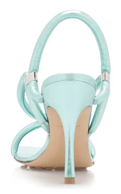 Bottega Veneta Reflection Leather Sandals -Lady Fashion Store bottega veneta blue reflection nappa leather sandals 4