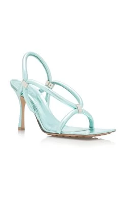 Bottega Veneta Reflection Leather Sandals -Lady Fashion Store bottega veneta blue reflection nappa leather sandals 5