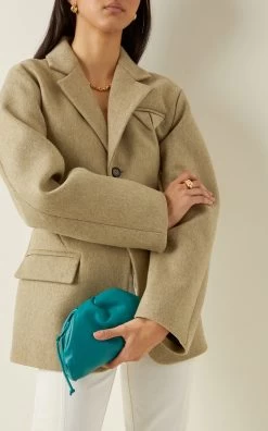 Bottega Veneta The Mini Pouch Leather Clutch