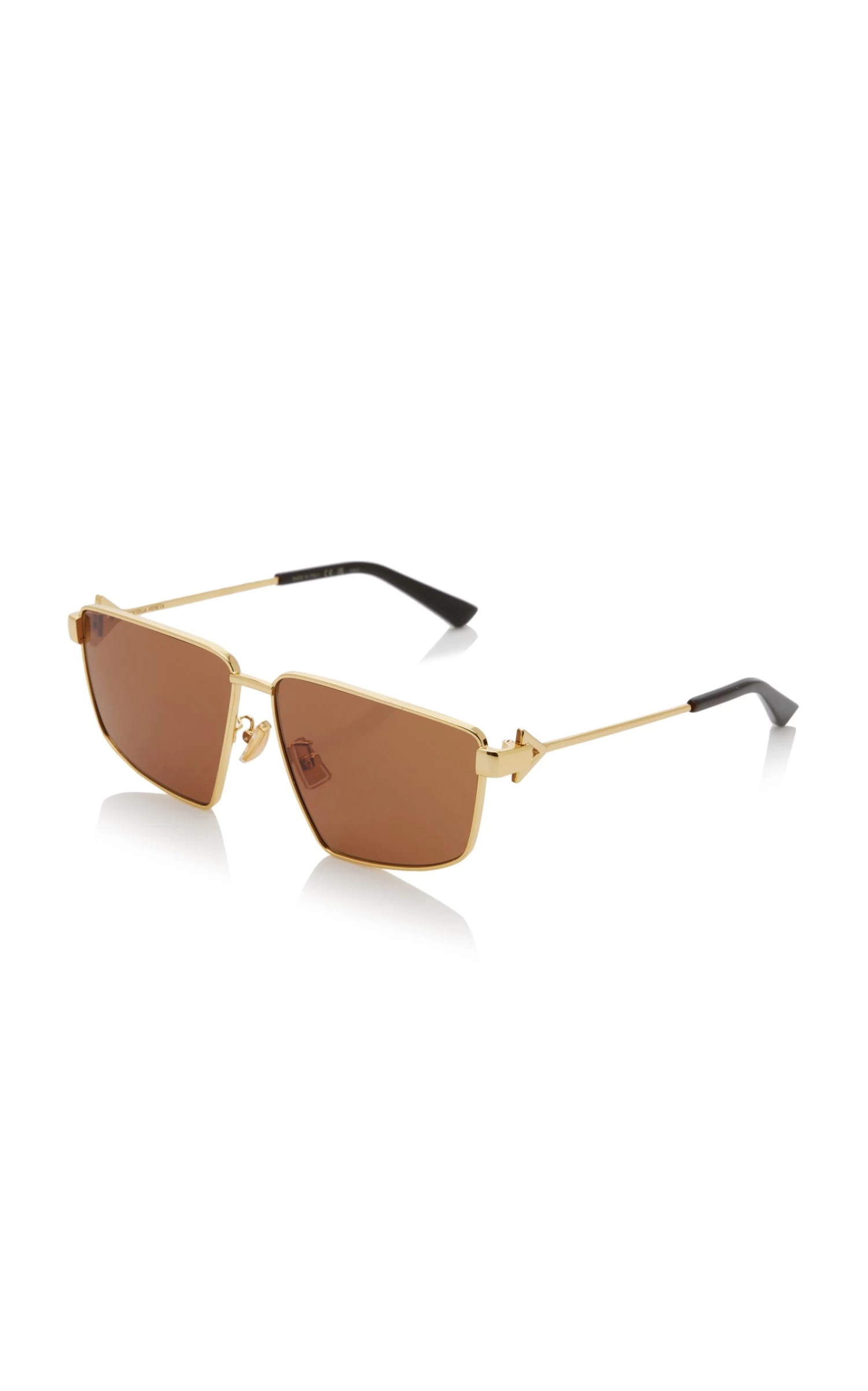 Bottega Veneta Square-Frame Aviator Metal Sunglasses 4 Bottega Veneta Square-Frame Aviator Metal Sunglasses - Image 2