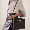 Bottega Veneta Small Andiamo Intrecciato Leather Bag -Lady Fashion Store bottega veneta brown small andiamo intrecciato 15 nappa 19