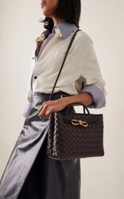 Bottega Veneta Small Andiamo Intrecciato Leather Bag