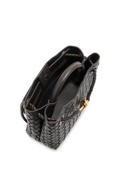 Bottega Veneta Small Andiamo Intrecciato Leather Bag -Lady Fashion Store bottega veneta brown small andiamo intrecciato 15 nappa 19 4
