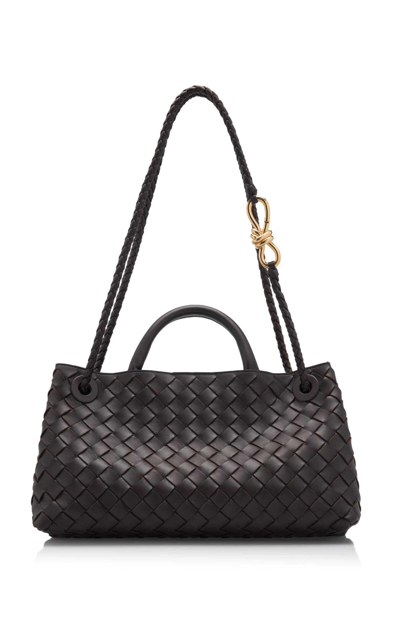 Bottega Veneta Small E/W Andiamo Intrecciato Leather Tote Bag 4 Bottega Veneta Small E/W Andiamo Intrecciato Leather Tote Bag - Image 2