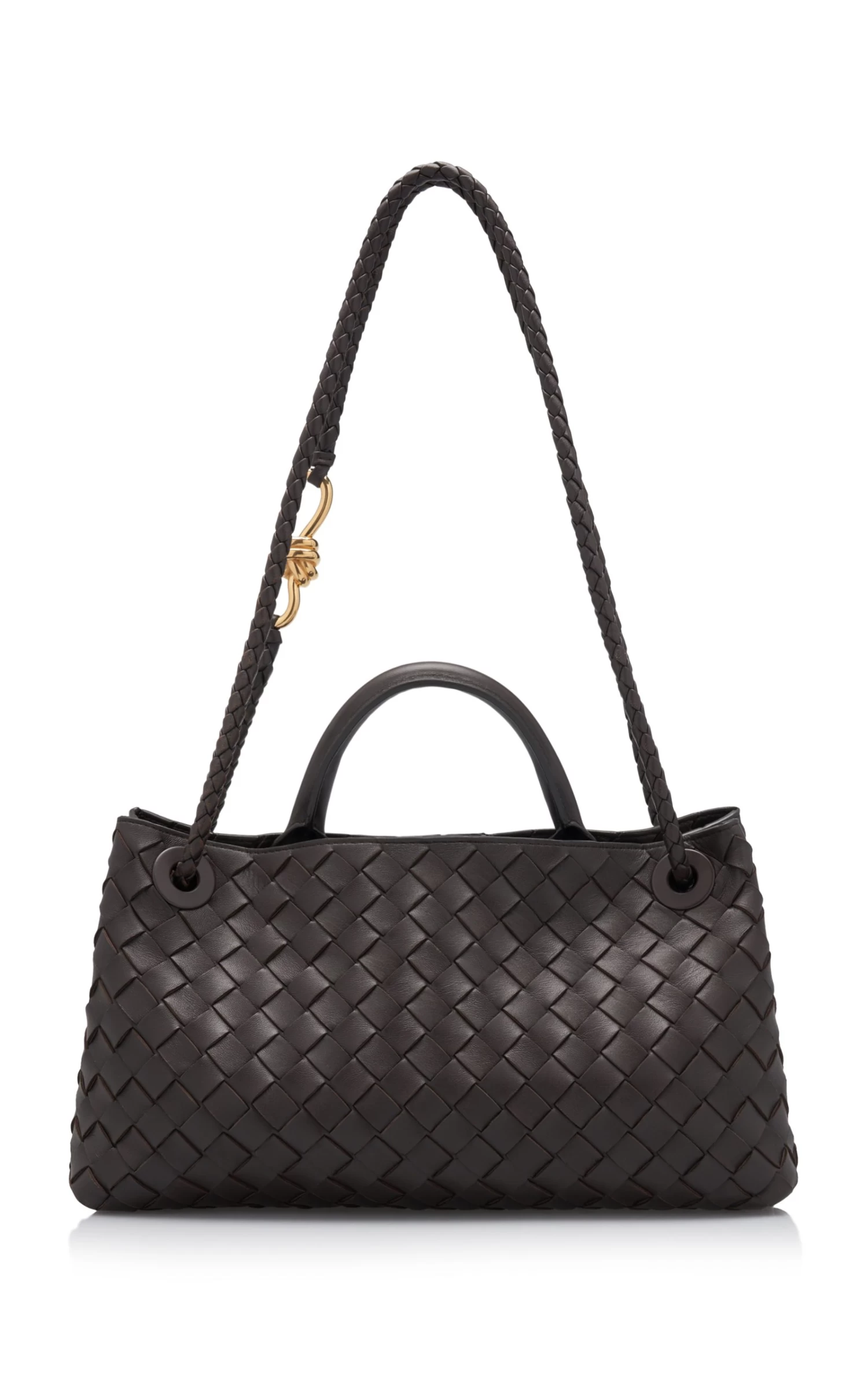 Bottega Veneta Small E/W Andiamo Intrecciato Leather Tote Bag 6 Bottega Veneta Small E/W Andiamo Intrecciato Leather Tote Bag - Image 4