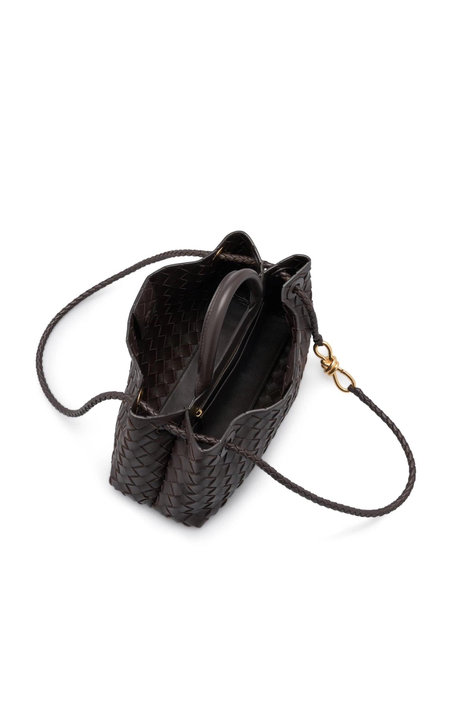 Bottega Veneta Small E/W Andiamo Intrecciato Leather Tote Bag 7 Bottega Veneta Small E/W Andiamo Intrecciato Leather Tote Bag - Image 5
