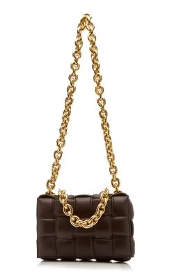Bottega Veneta The Chain Padded Cassette Leather Bag -Lady Fashion Store bottega veneta brown the chain cassette padded leather crossbody bag 3 2