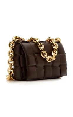 Bottega Veneta The Chain Padded Cassette Leather Bag -Lady Fashion Store bottega veneta brown the chain cassette padded leather crossbody bag 3 3
