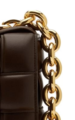 Bottega Veneta The Chain Padded Cassette Leather Bag -Lady Fashion Store bottega veneta brown the chain cassette padded leather crossbody bag 3 6