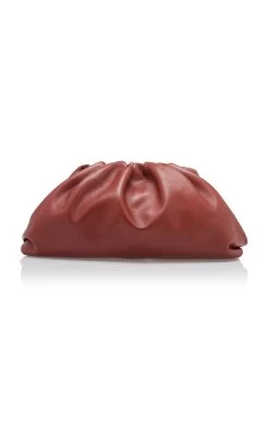 Bottega Veneta The Pouch Leather Clutch -Lady Fashion Store bottega veneta burgundy the pouch 2