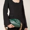 Bottega Veneta The Chain Pouch Leather Clutch -Lady Fashion Store bottega veneta dark green chain pouch