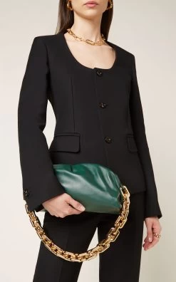 Bottega Veneta The Chain Pouch Leather Clutch