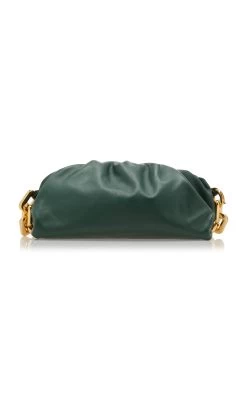 Bottega Veneta The Chain Pouch Leather Clutch -Lady Fashion Store bottega veneta dark green chain pouch 3