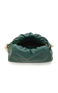 Bottega Veneta The Chain Pouch Leather Clutch -Lady Fashion Store bottega veneta dark green chain pouch 4