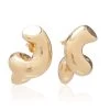 Bottega Veneta Gold-Plated Earrings -Lady Fashion Store bottega veneta gold earrings gold finishing sterling silver