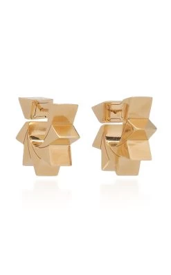 Bottega Veneta Gold-Plated Huggie Earrings