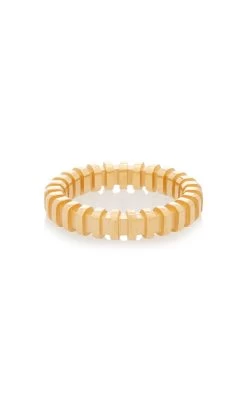 Bottega Veneta Gold-Plated Ring -Lady Fashion Store bottega veneta gold ring gold finishing sterling silver 2