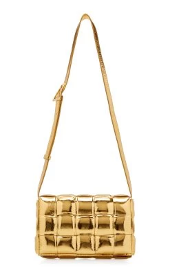 Bottega Veneta The Padded Cassette Metallic Leather Bag 11 Bottega Veneta The Padded Cassette Metallic Leather Bag -Lady Fashion Store bottega veneta gold the padded cassette metallic leather bag 3 2