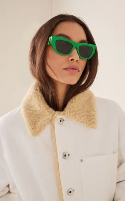 Bottega Veneta Cat-Eye Acetate Sunglasses