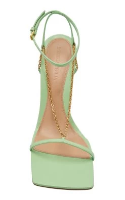 Bottega Veneta Chain-Trimmed Leather Sandals 10 Bottega Veneta Chain-Trimmed Leather Sandals -Lady Fashion Store bottega veneta green chain trimmed leather sandals 2 2