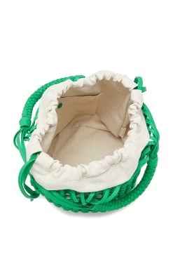 Bottega Veneta Intrecciato Leather Macrame Tote Bag -Lady Fashion Store bottega veneta green intrecciato leather macrame tote bag 3