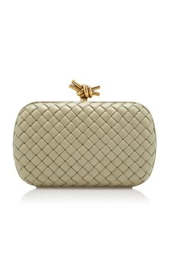 Bottega Veneta Padded Knot Minaudière -Lady Fashion Store bottega veneta green knot minaudiere intreccio padded nappa 19 2