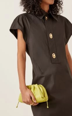 Bottega Veneta The Mini Pouch Leather Clutch