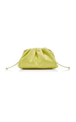 Bottega Veneta The Mini Pouch Leather Clutch -Lady Fashion Store bottega veneta green small leather cross body bag 4
